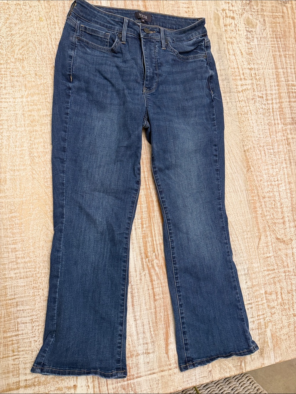 NYDJ  Billie Mini Boot Embrace Jeans Blue Denim